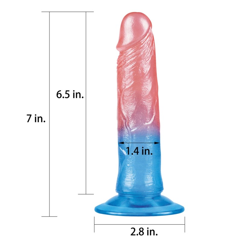 Żelowe dildo penis silikonowy z przyssawką